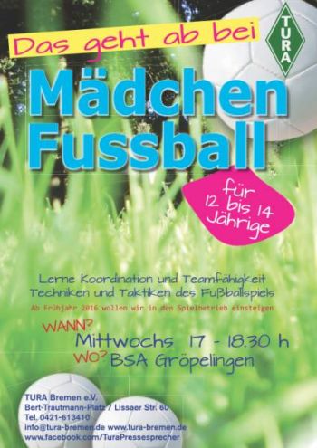Mädchenfußball bei Tura Bremen