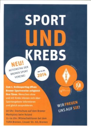 Erster Bremer Aktionsstag des Krebssports: Tura ist aktiv dabei
