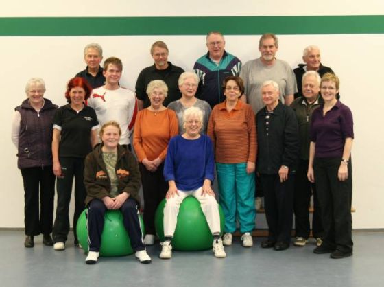 Tura-Herzsportler unter Leitung von Brigitte Honnens