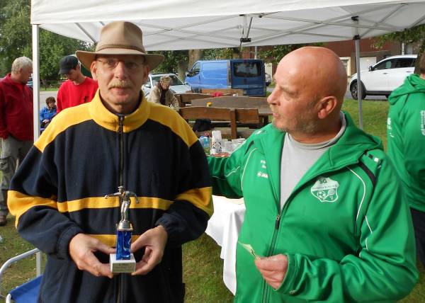 Ronald Schnor vom Tura-Boule-Treff mit dem zweiten Platz in Visbeck.