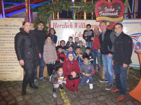 Die zweite F-Jugend mit den Eltern auf dem Bremer Freimarkt