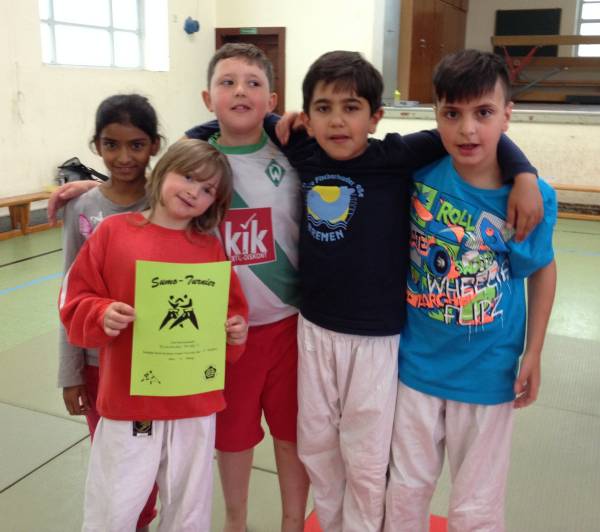 Sieger beim "Sumo-Turnier" wurde das Team 1 der Schule an der Fischerhuder Straße